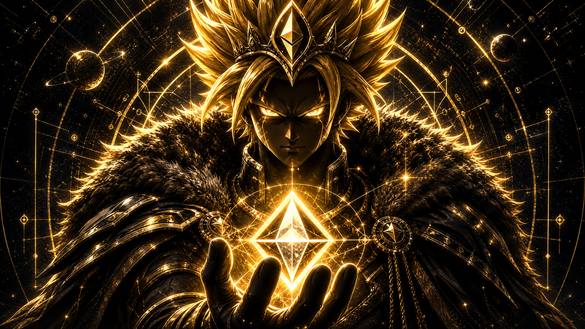 Srey0x Nexus holding the luminous diamond Governance Key
